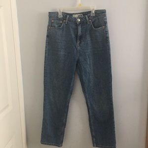 Topshop moto straight leg jeans